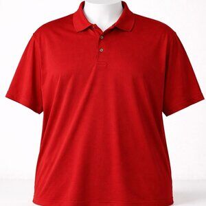 Tommy Armour Golf Polo Shirt Mens 3XL Red Dri Logic Short Sleeve Activewear